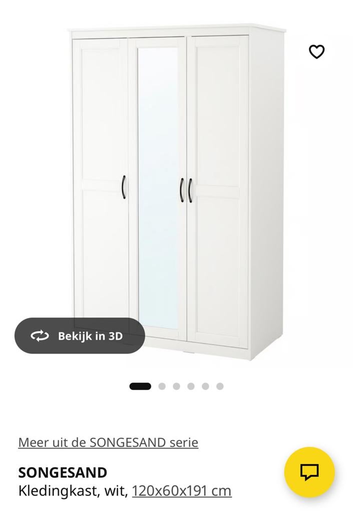 Gratis ophalen - Ikea Songesand kast, Ophalen, Met deur(en), Gebruikt, 100 tot 150 cm