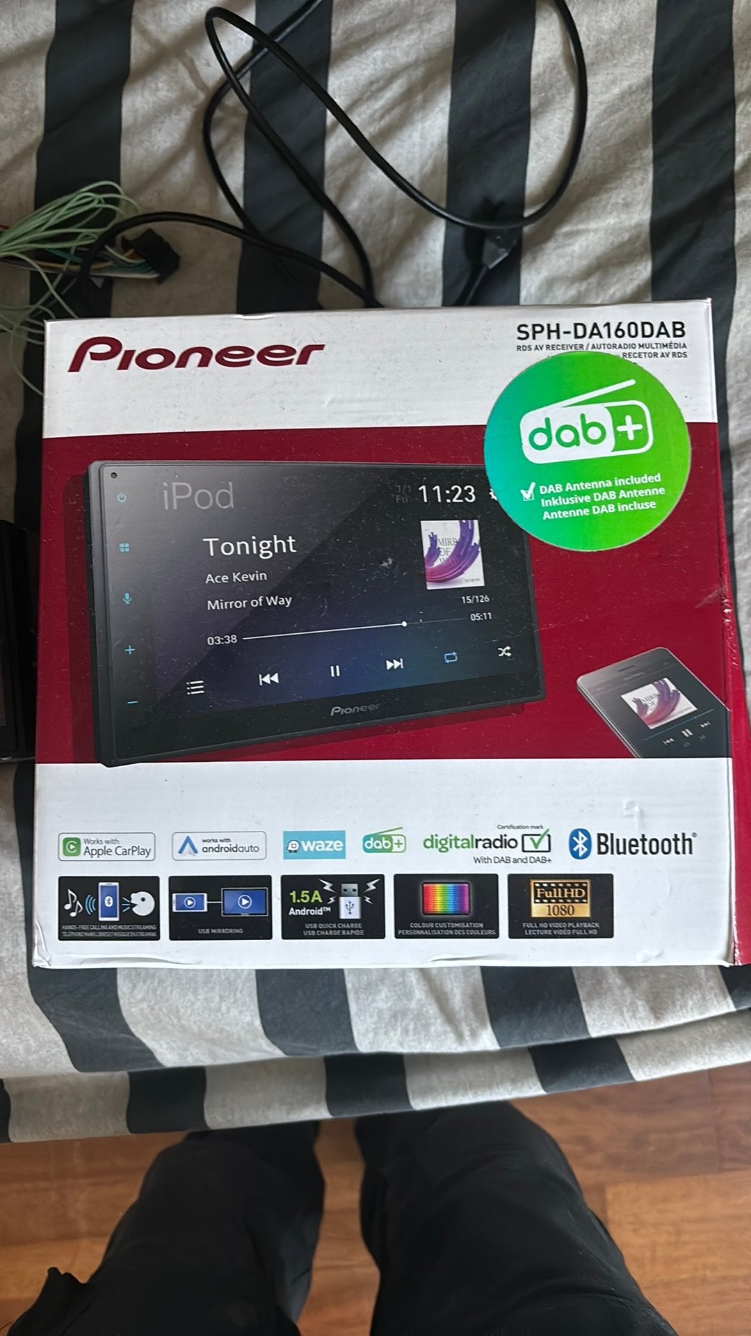 Pioneer auto radio, Ophalen, Gebruikt