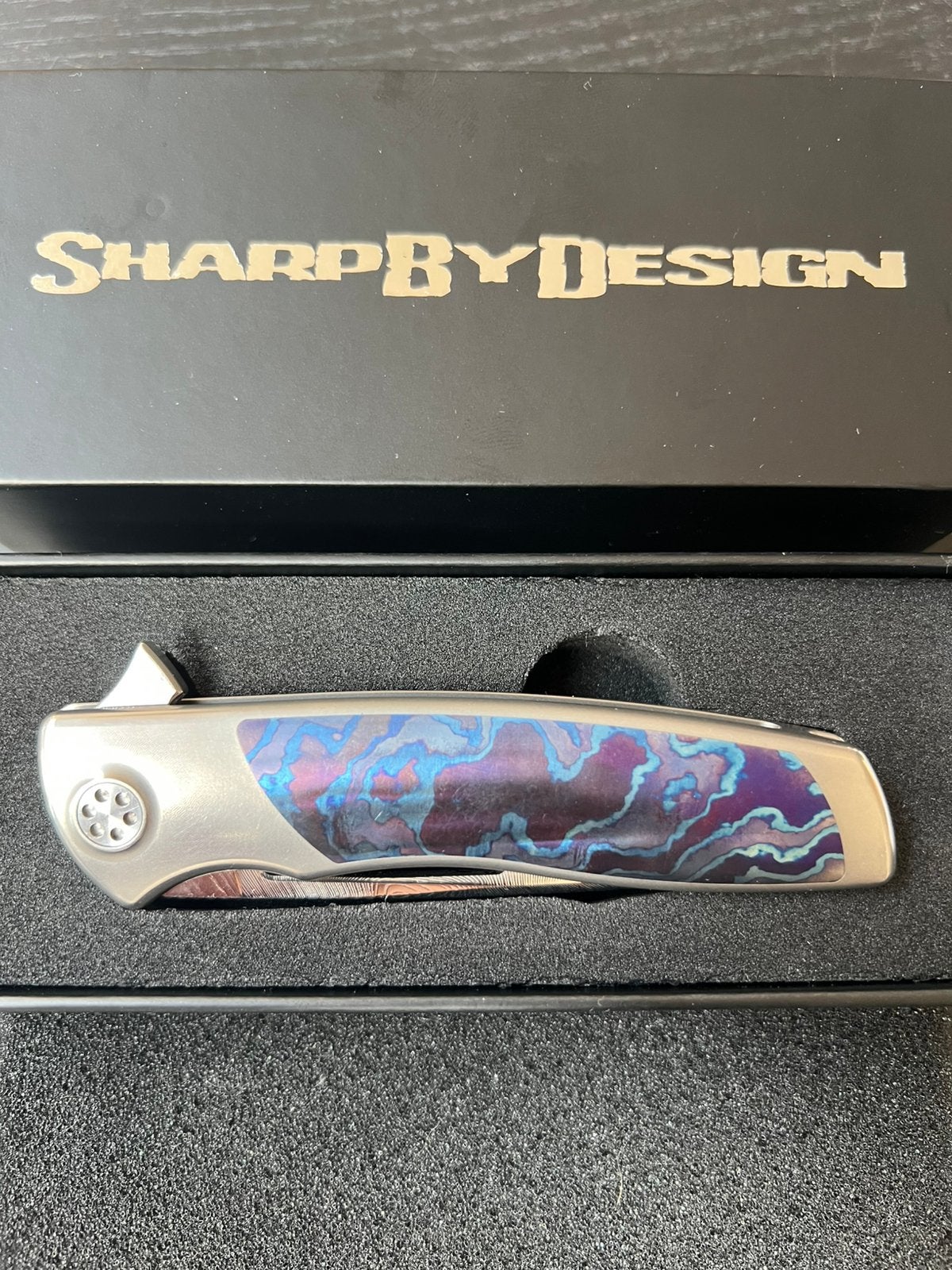 Sharp by Design Brain Nadeau Damscus met Timascus scales, Ophalen of Verzenden, Overige soorten, Mes of Dolk