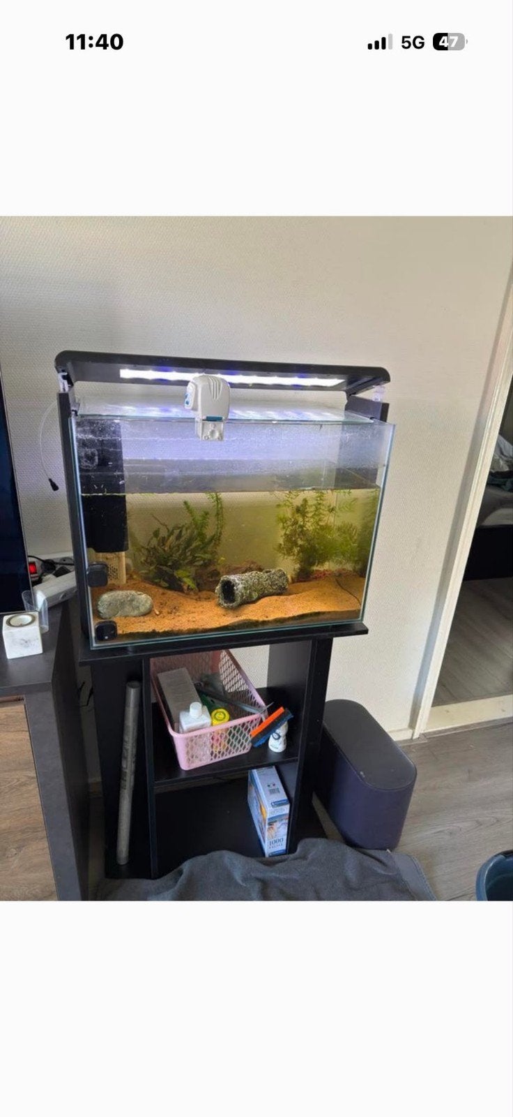 Aquarium te koop, Dieren en Toebehoren, Vissen | Aquaria en Toebehoren, Ophalen, Zo goed als nieuw, Leeg aquarium