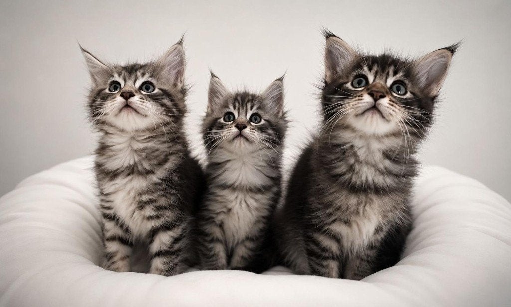 Maine Coon Kittens blacksilver en brown tabby, Dieren en Toebehoren, Meerdere dieren, Gechipt, 0 tot 2 jaar