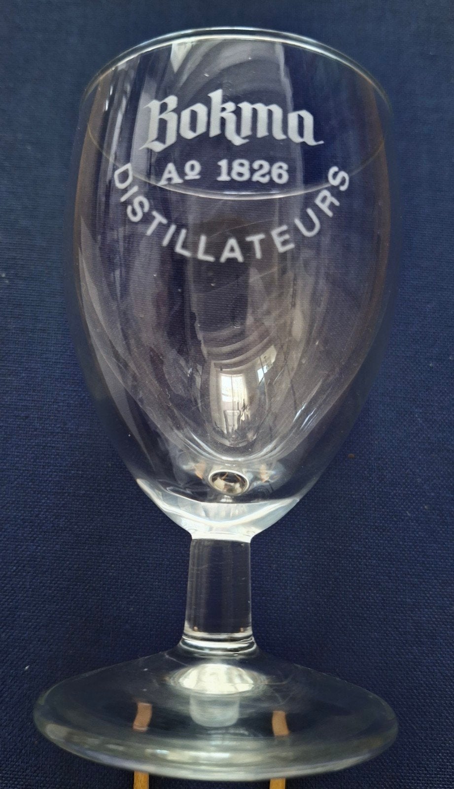Glaasje van Bokma Distillateurs anno 1826 (4), Ophalen of Verzenden, Borrel- of Shotglas