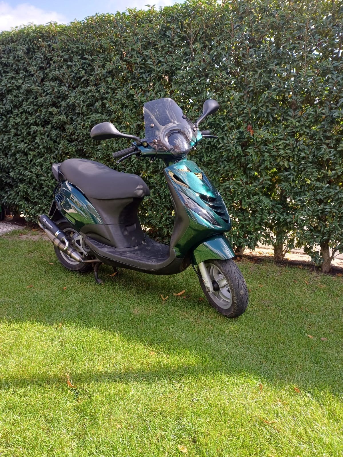 Piaggio Zip 4-takt 50cc - Custom Jaguar Groen, Gebruikt, Maximaal 45 km/u, Zip, Ophalen of Verzenden