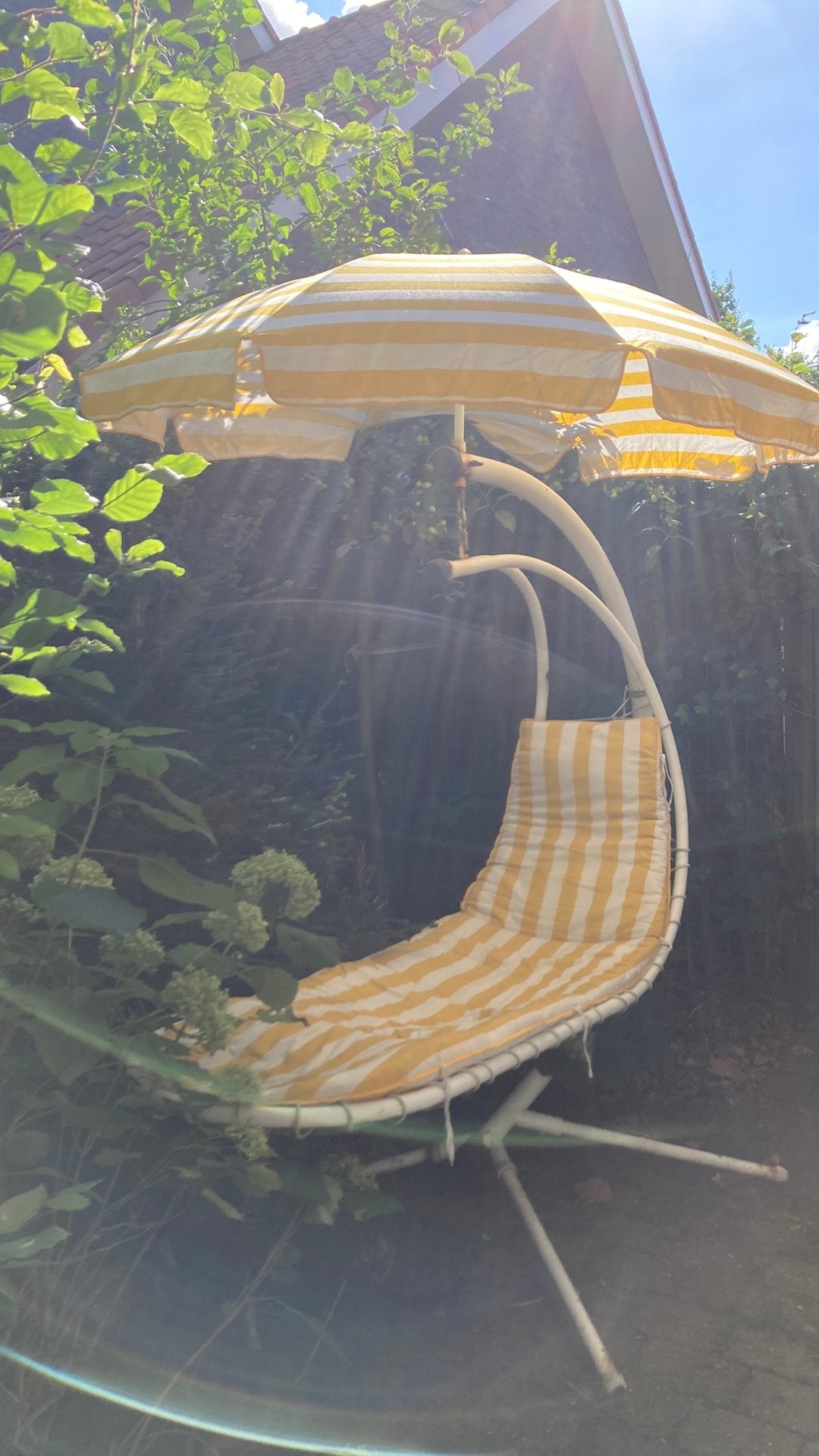 Schommelstoel voor in de tuin, Tuin en Terras, Ophalen, Gebruikt