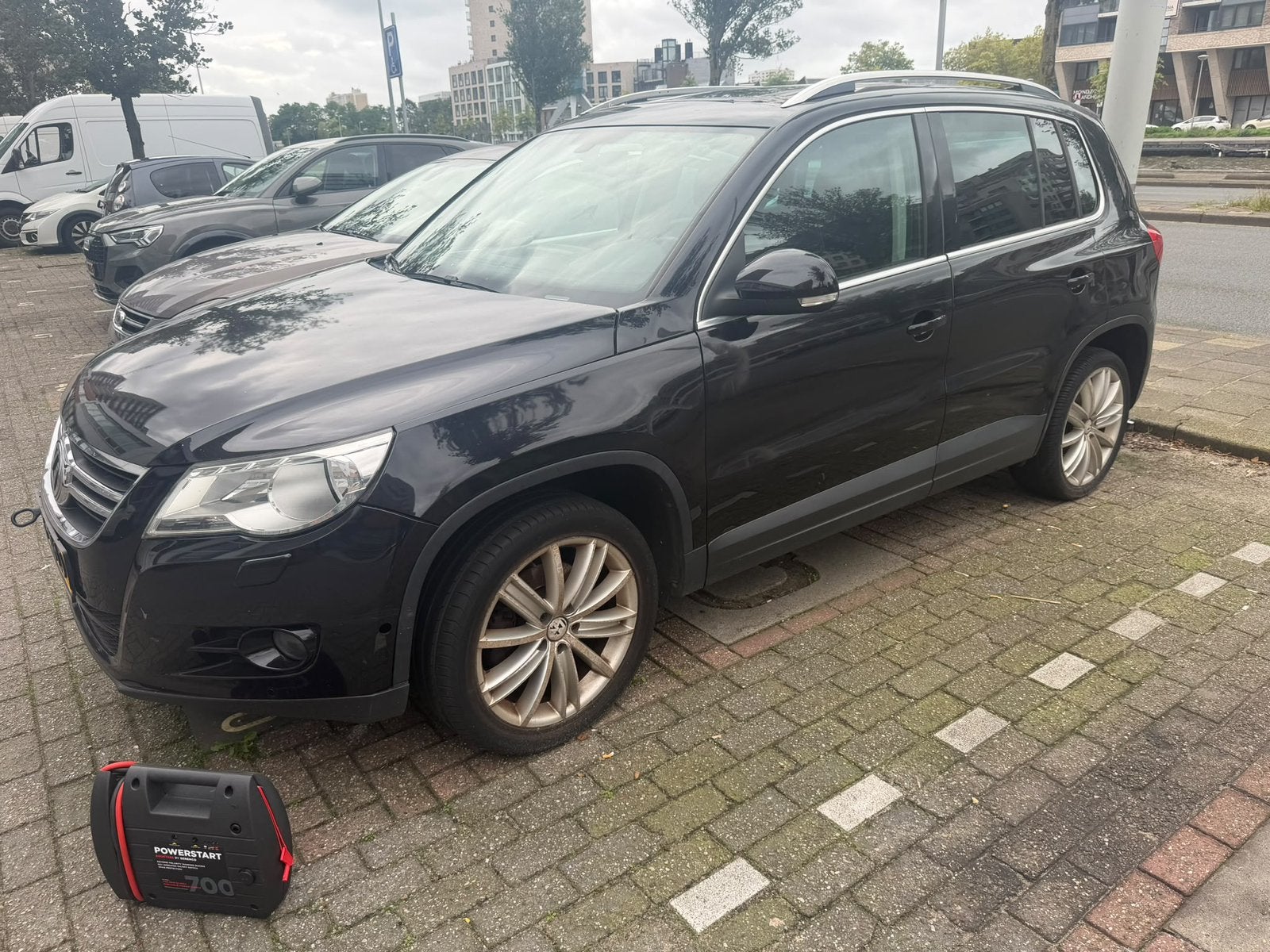 Volkswagen Tiguan 1.4 TSI 4MOTION AIRCO 2008 MOTOR TIKT, Stof, Zwart, 4 cilinders, 2000 kg