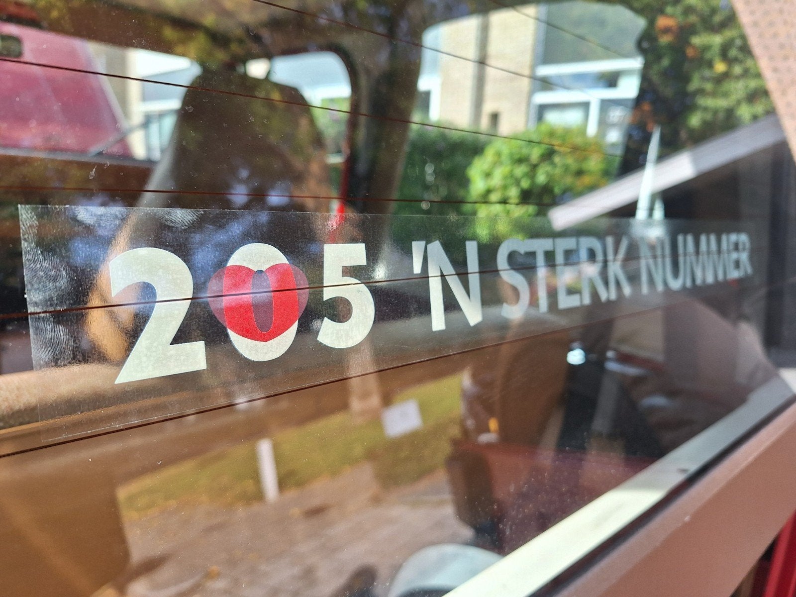 PEUGEOT 205 Sticker '205 N STERK NUMMER', Ophalen of Verzenden