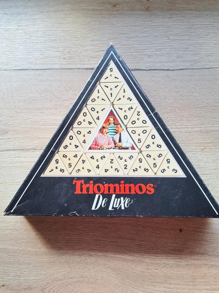 Triominos De Luxe, Een of twee spelers, Ophalen of Verzenden, Gebruikt, Goliath