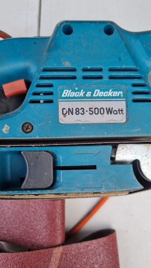 bandschuurmachine black & Decker, Ophalen of Verzenden, Gebruikt, Minder dan 600 watt, Bandschuurmachine