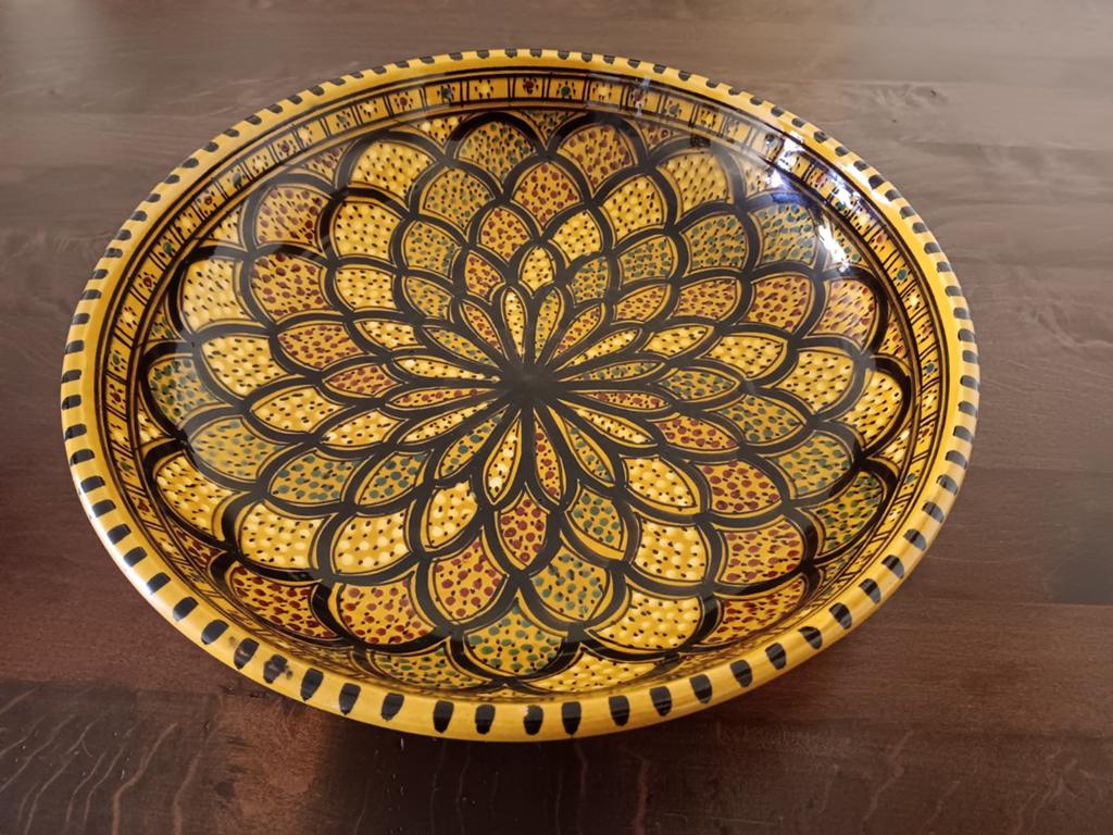 Marokkaans schaal, 45cm. NIEUW, Keramiek, Nieuw, Ophalen of Verzenden, Schaal of Schalen
