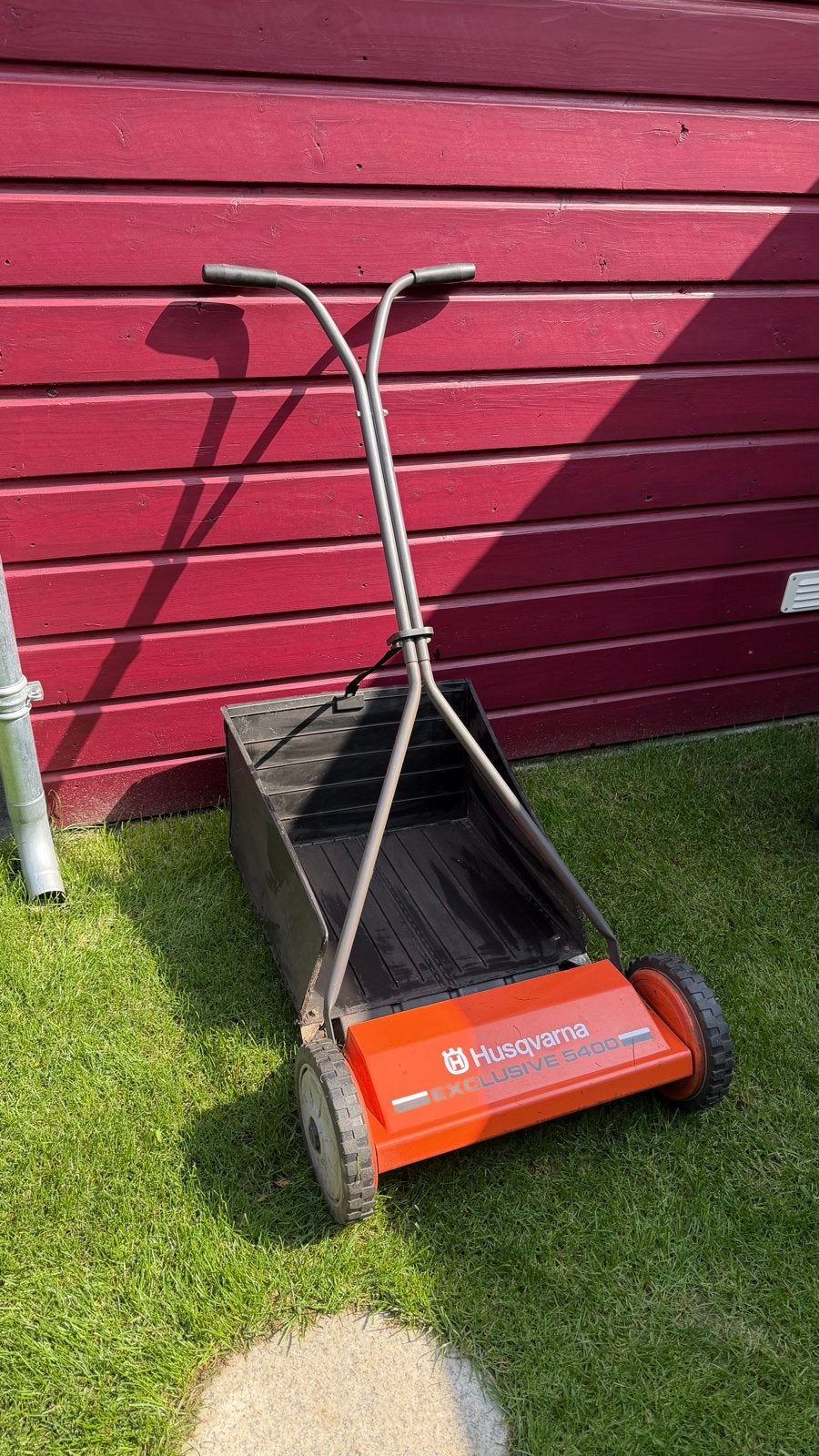 Husqvarna Exclusive 5400 Handgrasmaaier met opvangbak, Tuin en Terras, Grasmaaiers, Ophalen, Gebruikt, Handgrasmaaier, Opvangbak