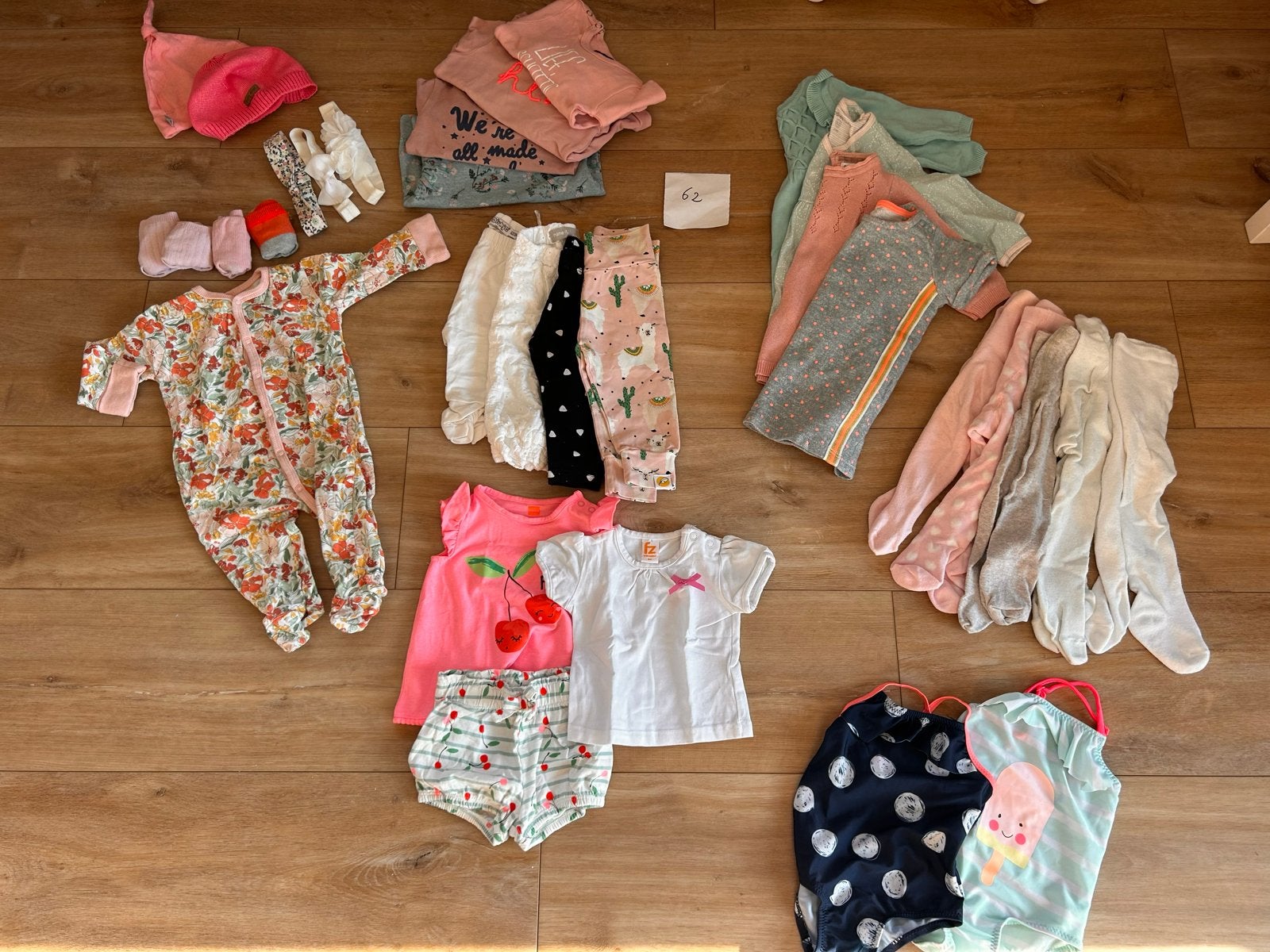 Babykleding pakket maat 62 - meisje, Kinderen en Baby's, Ophalen of Verzenden, Gebruikt, Meisje, Setje