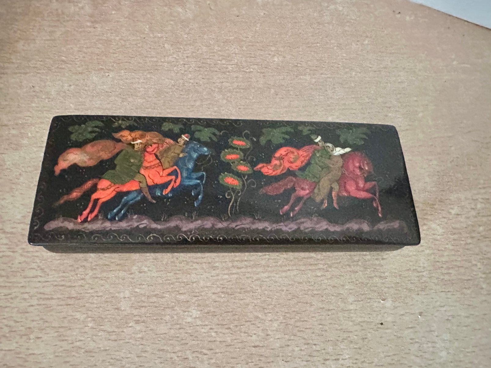 Palekh Russische lakdoos, Overige herkomsten, Ophalen of Verzenden, Doos