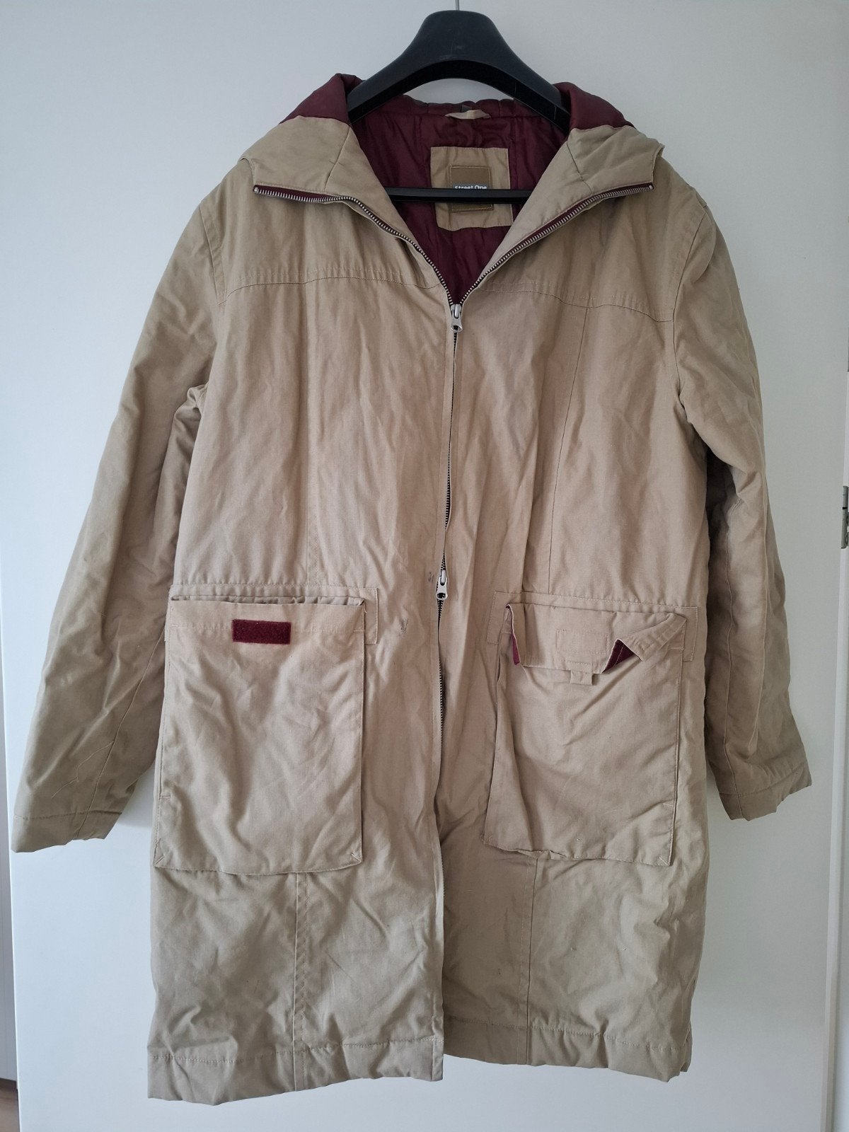 Camelkleurige 3/4 jas van Street One, maat 42, Kleding | Dames, Beige, Ophalen of Verzenden, Gedragen, Maat 42/44 (L)