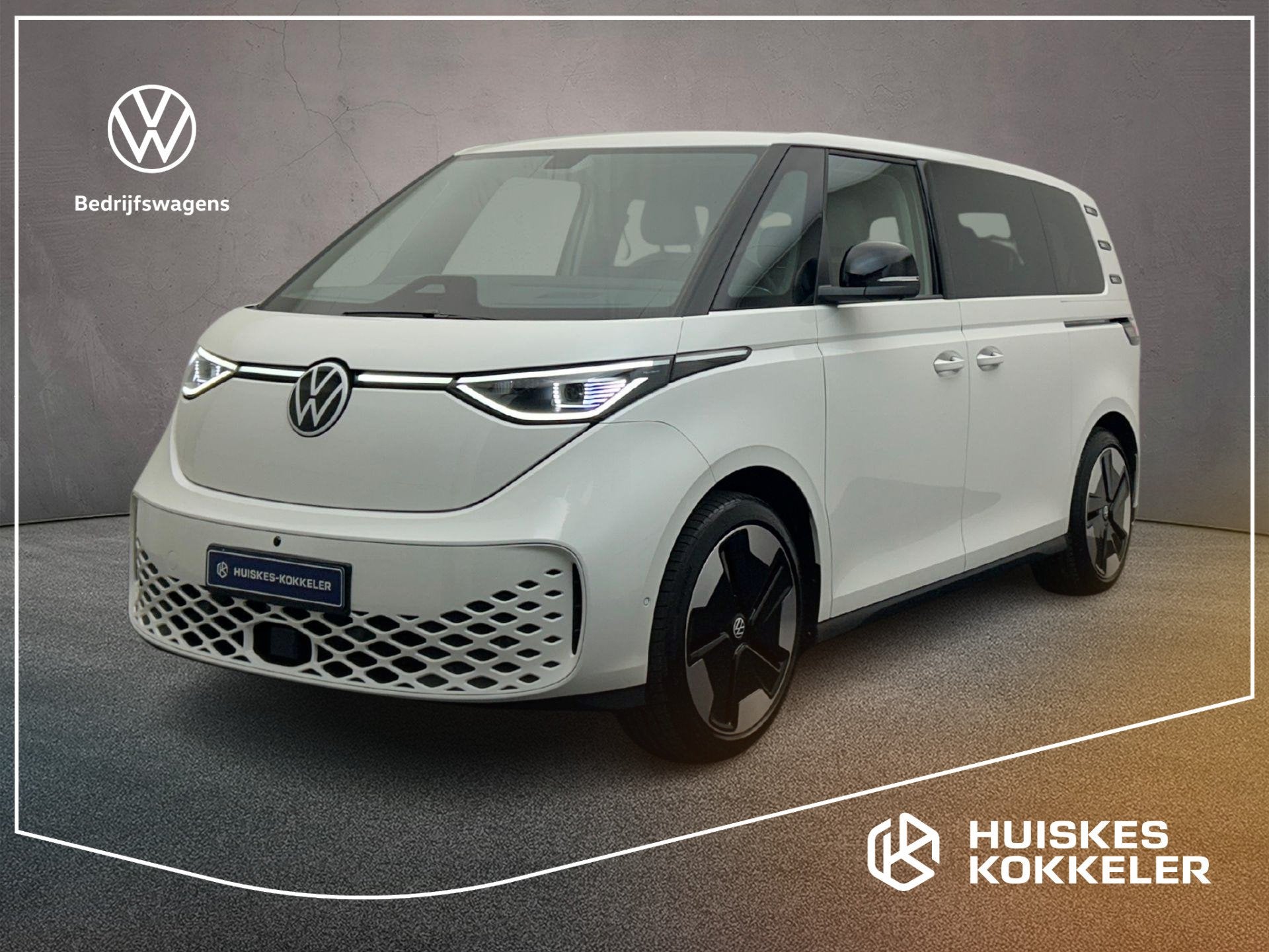Volkswagen ID. Buzz Pro Bulli 286pk 79 kWh 7p. | Warmtepomp, Automaat, Achterwielaandrijving, Wit, Nieuw