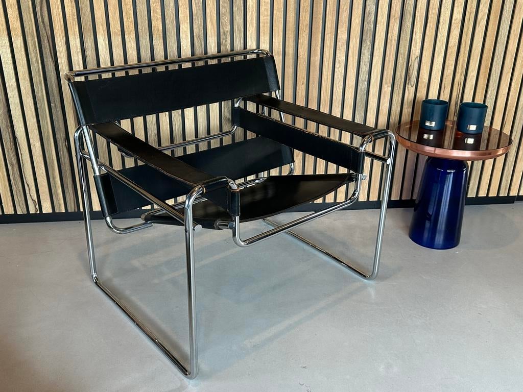 Originele Wassily Chair Marcel Breuer Gavina, Ophalen, Bauhaus, Zwart, Zo goed als nieuw