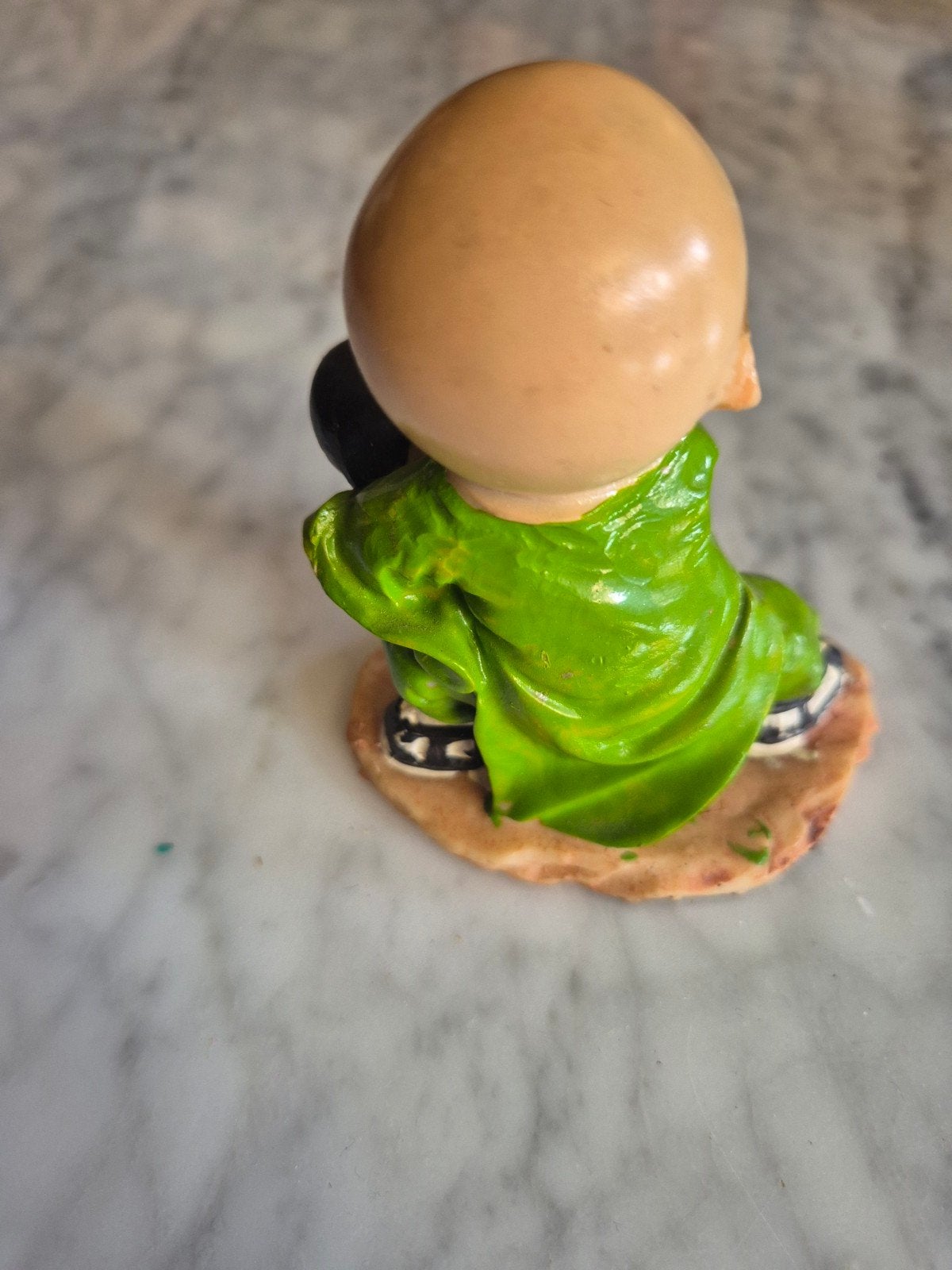Oosterse Monnik Beeldje - Groen Gewaad, Ophalen of Verzenden