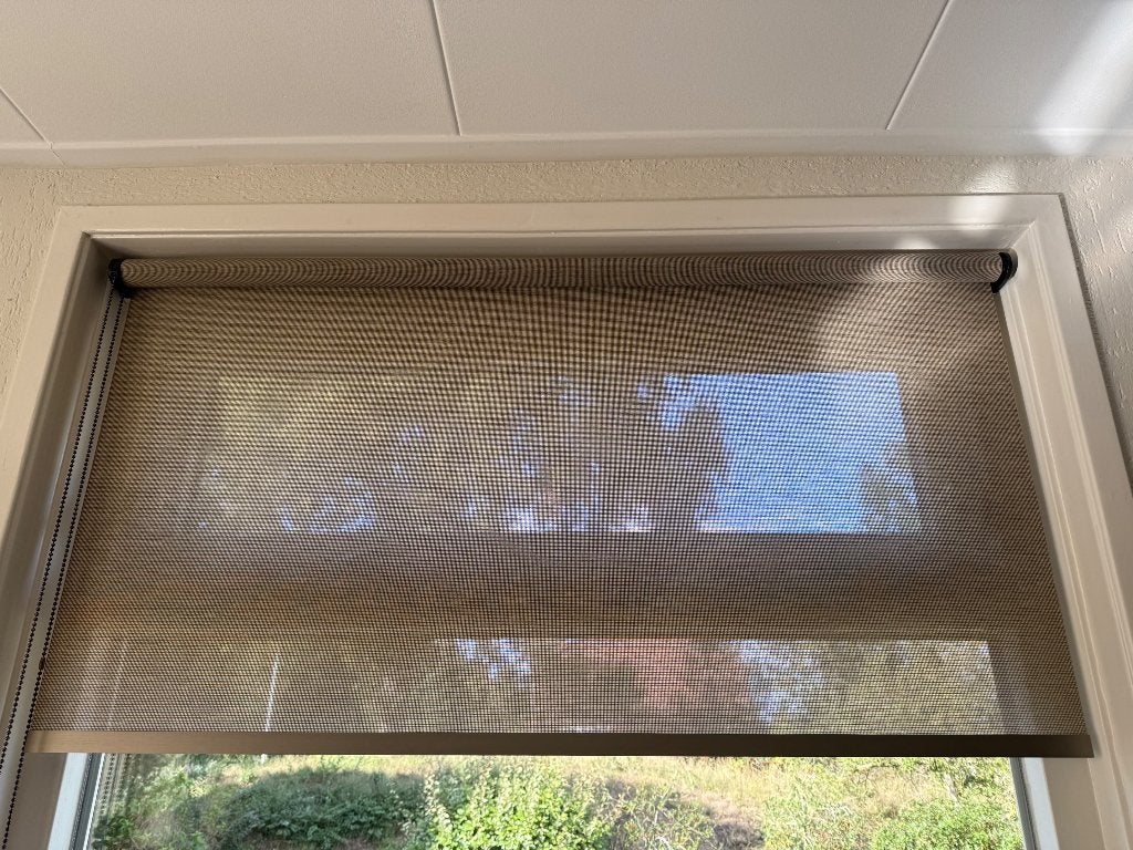 3 Rolgordijnen kleur taupe, Huis en Inrichting, Ophalen, Overige materialen, Rolgordijn, Beige