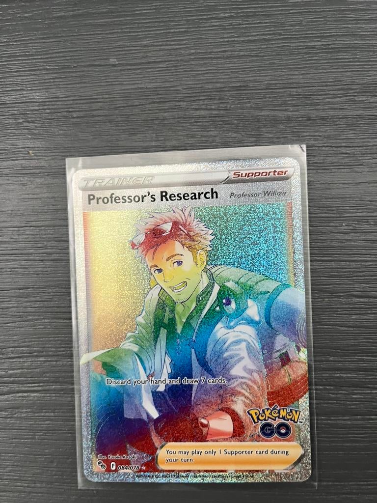 Pokemonkaart professor’s research (willow), Ophalen of Verzenden, Zo goed als nieuw, Losse kaart