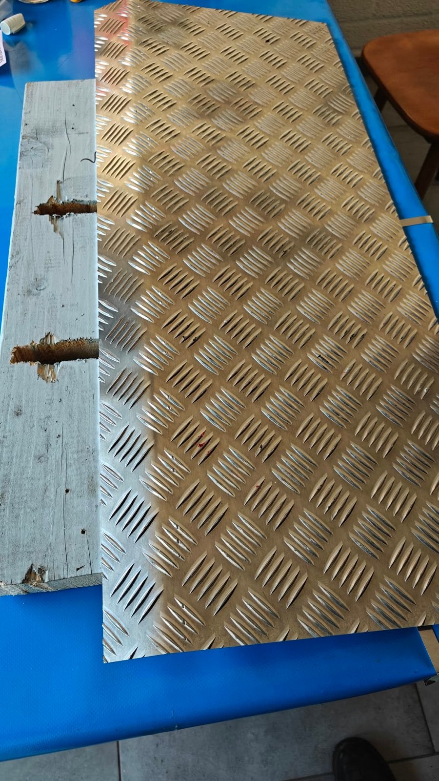Drempelhulp - 90x40 cm aluminium nieuw kan ook smaller, Ophalen of Verzenden, Nieuw