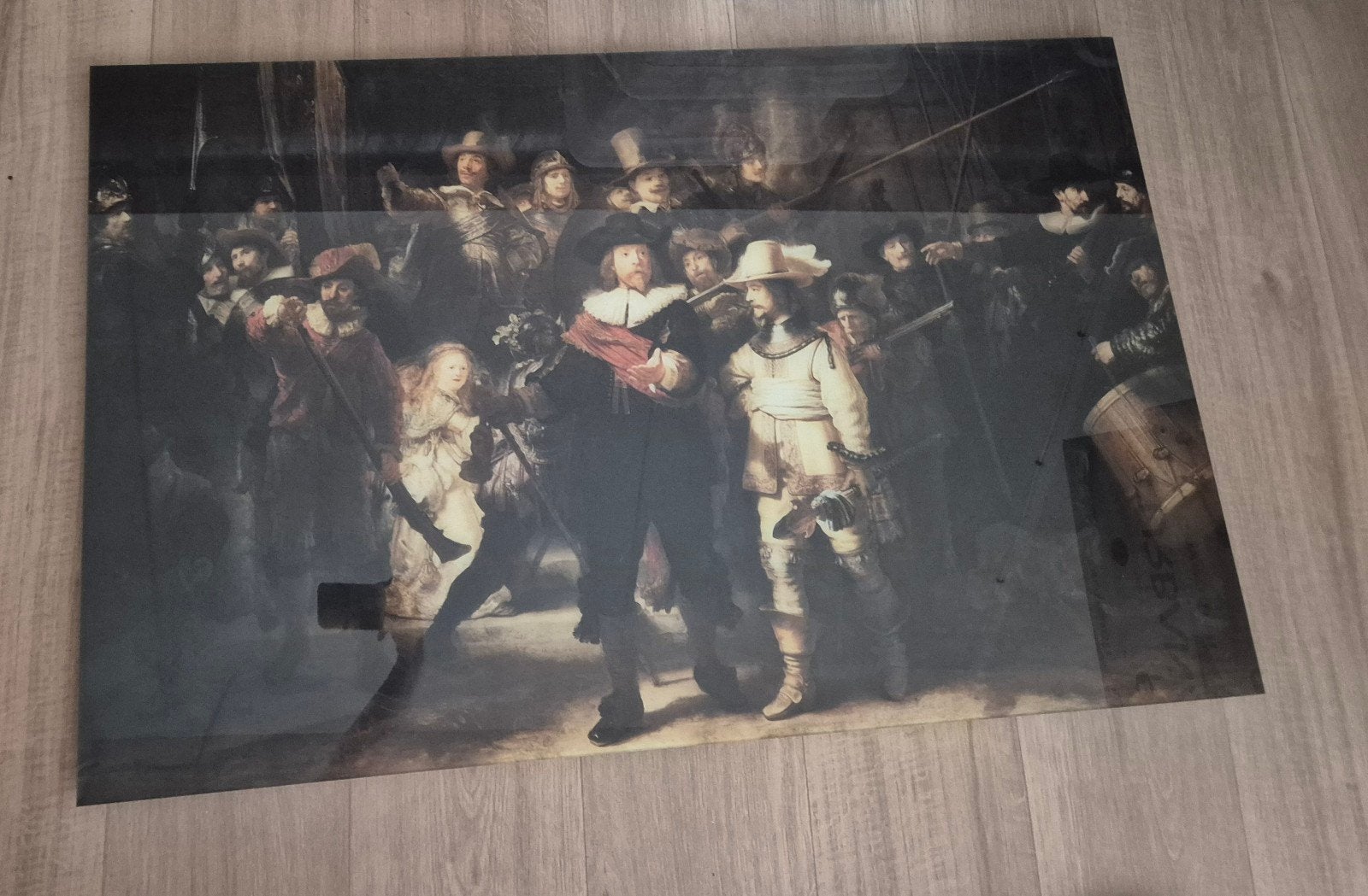 Plexiglas schilderij - De Nachtwacht - 105x65cm, Huis en Inrichting, Woonaccessoires | Schilderijen, Tekeningen en Foto's, Ophalen