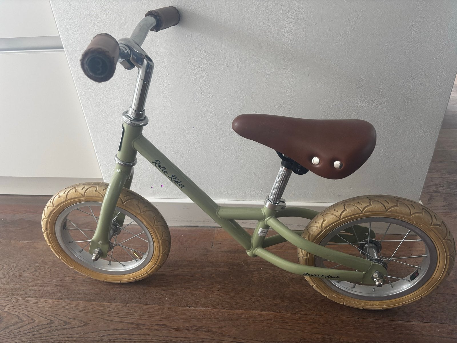 Retrorider loopfiets z.g.a.n. - Groen, Kinderen en Baby's, Ophalen, Zo goed als nieuw, Loopfiets