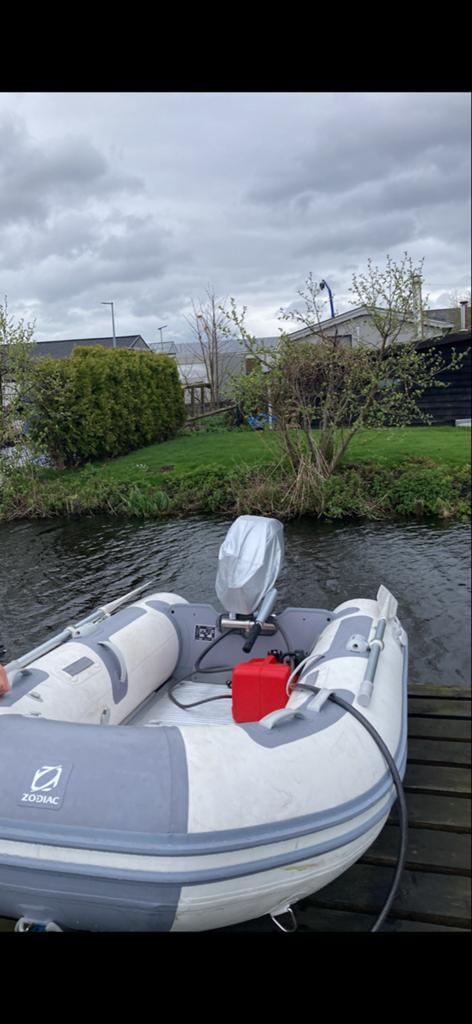 Rubberboot Zodiac 2023 L 270 yamaha bbmotor, Watersport en Boten, Rubberboten, Aluminium, Gebruikt, Ophalen of Verzenden, Zodiac