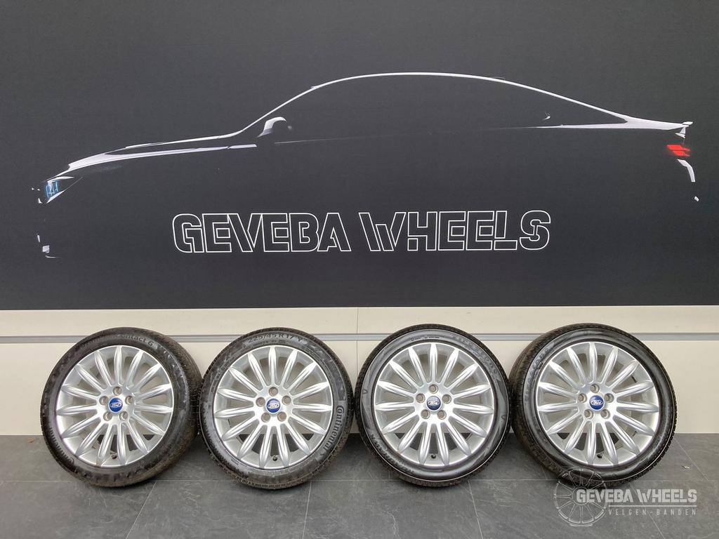 17” originele Ford Focus MK2 velgen + banden 5x108 AM2J-1007, Gebruikt, -, -, Banden en Velgen
