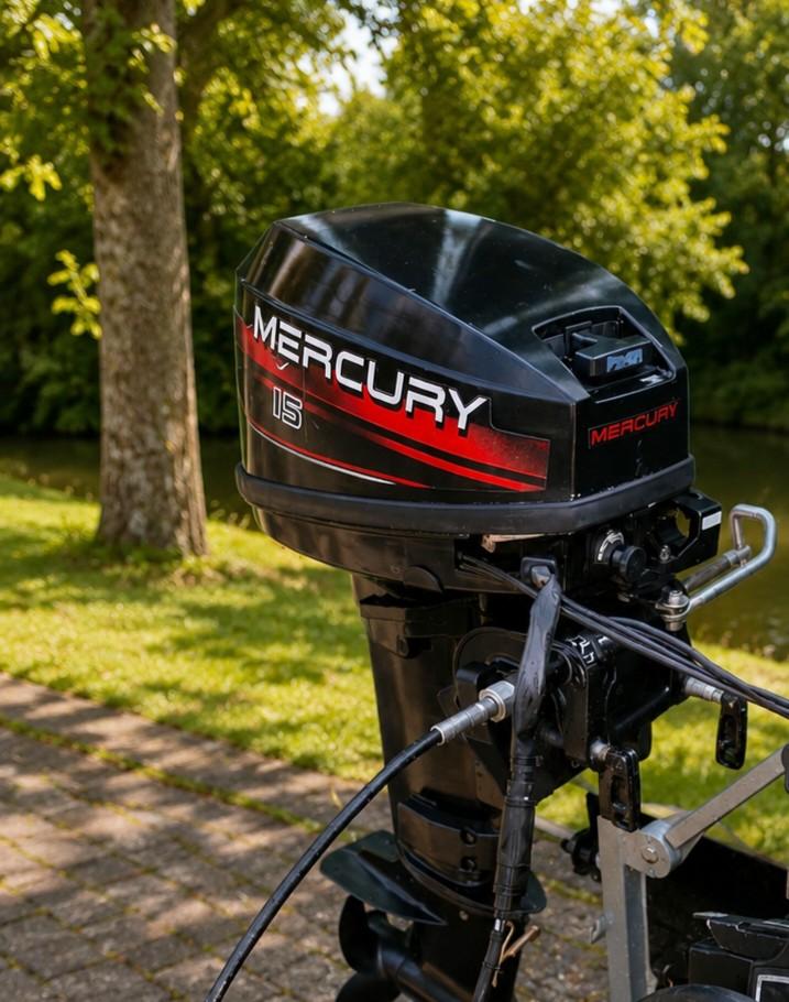 Mercury 15pk 2takt Elektrische start Afstandsbediening, Watersport en Boten, Bootonderdelen, Ophalen of Verzenden, Gebruikt, Motor en Techniek
