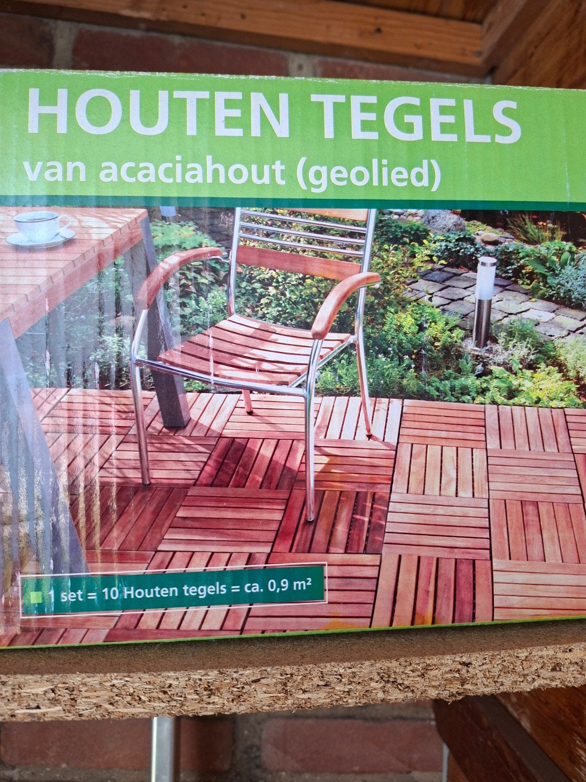 Houten vlonder tegels voor terras of balkon (10 stuks), Ophalen, Nieuw, Hout