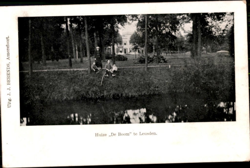 Leusden KVR07 1742 Huize de Boom met Visser, Verzenden, 1920 tot 1940, Gelopen, Gelderland