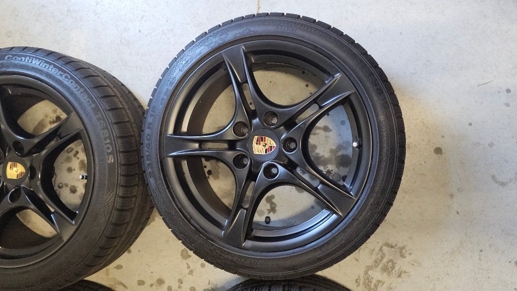 Originele Porsche Cayman 987 winterset 18" 5x130 | Breedset, 18 inch, Gebruikt, Banden en Velgen, Personenwagen