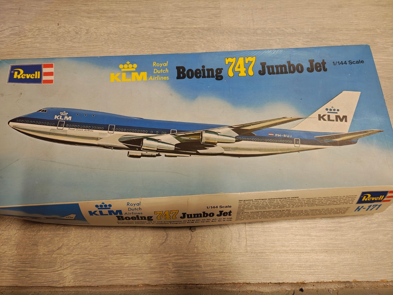 Revell KLM Boeing 747 Jumbo Jet modelbouw nieuw in doos, 1:144 tot 1:200, Revell, Nieuw, Ophalen of Verzenden