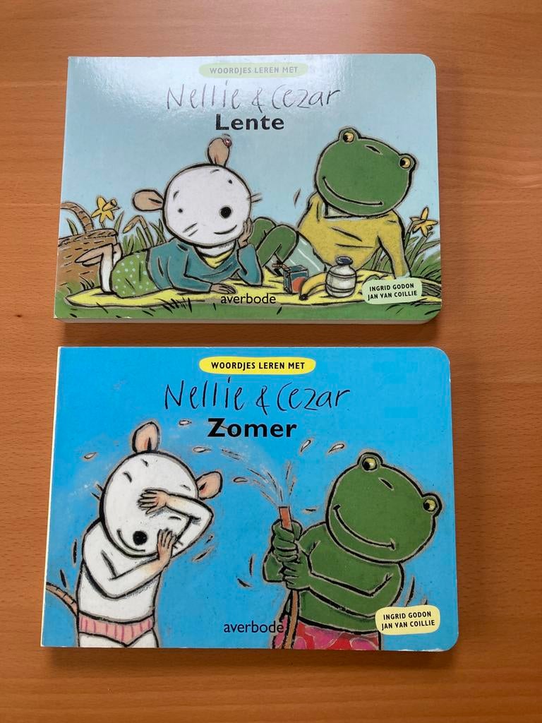 Nellie & Cezar LENTE en ZOMER  ( twee boekjes ), Boeken, Ophalen of Verzenden, Zo goed als nieuw, 3 tot 4 jaar