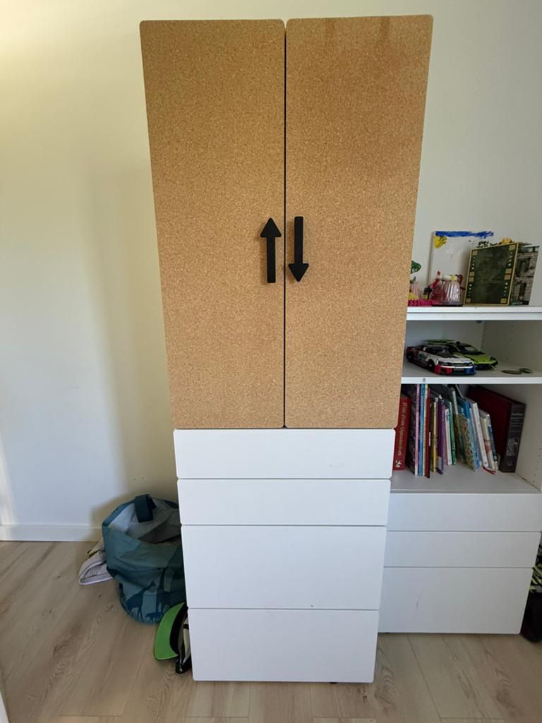 SMÅSTAD / PLATSA Kledingkast 60x57x181 cm, Ophalen, Gebruikt, Met deur(en), 50 tot 100 cm