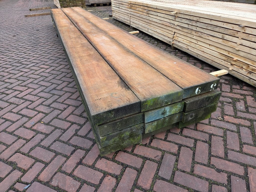 Hardhouten Balken 8.0 x 30.0 cm – 5.50 meter, Ophalen, 250 cm of meer, Balken, Hardhout
