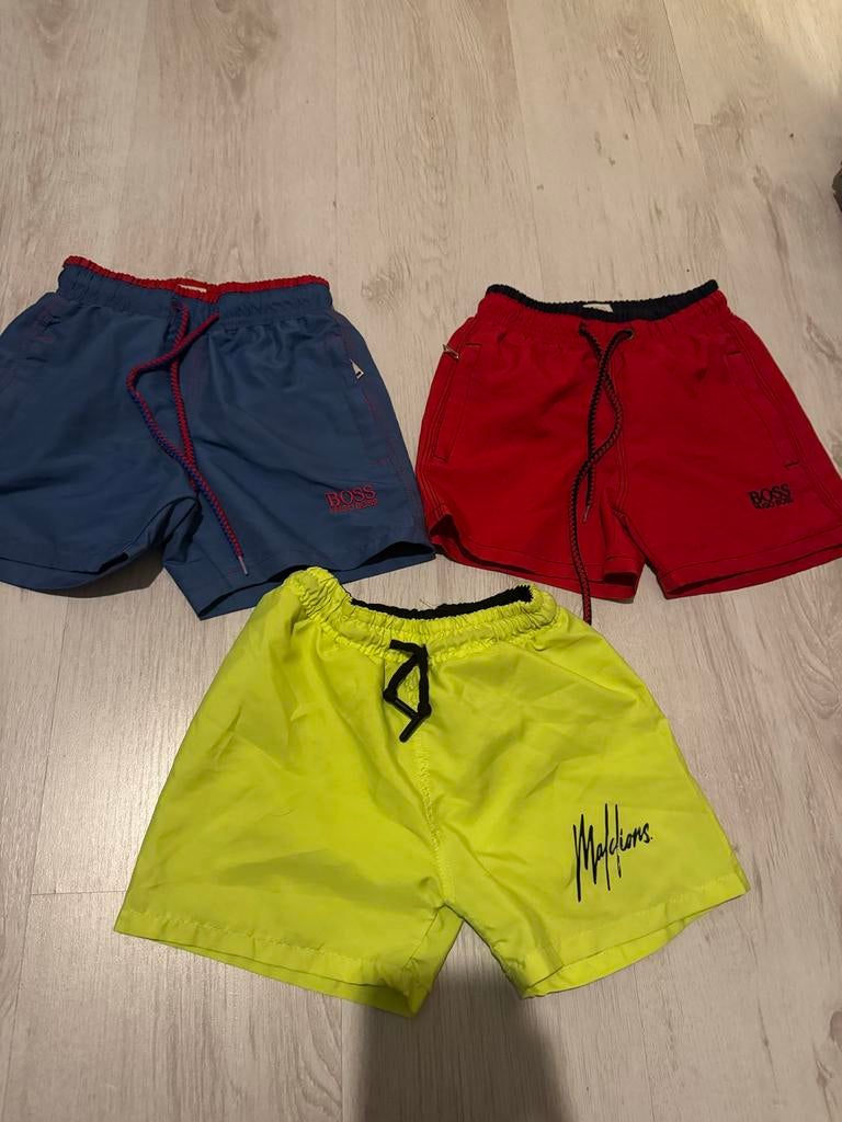 Hugo Boss & Malelions zwembroeken maat 110/116, Gebruikt, Ophalen of Verzenden, Jongen, Zwembroek