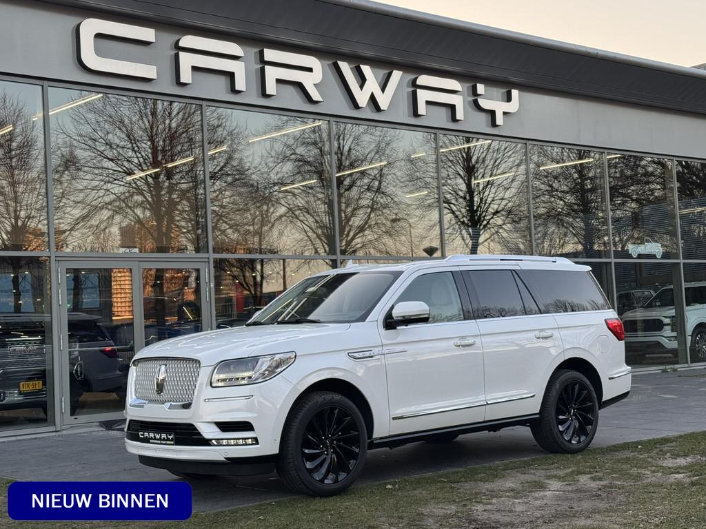 Lincoln Navigator Reserve FULL SPEC NL KENT. (bj 2020), Automaat, Gebruikt, Beige, 7 stoelen