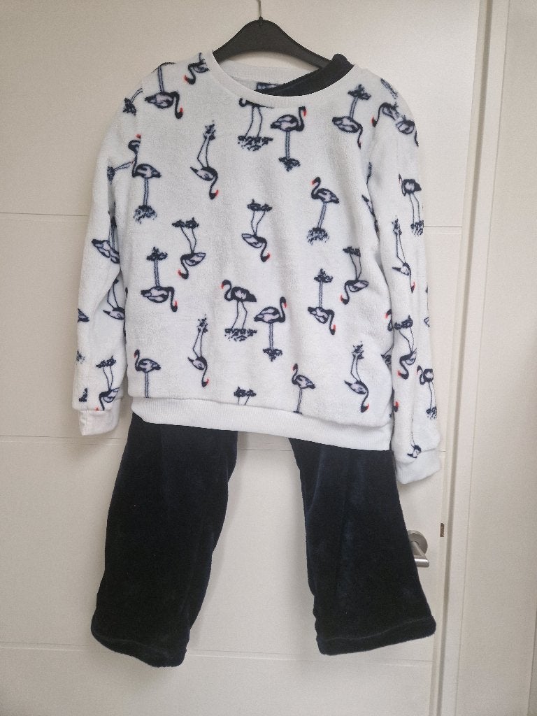 lekker warm huispak / pyjama, maat L, Kleding | Dames, Ophalen of Verzenden, Zo goed als nieuw, Maat 42/44 (L), Blauw
