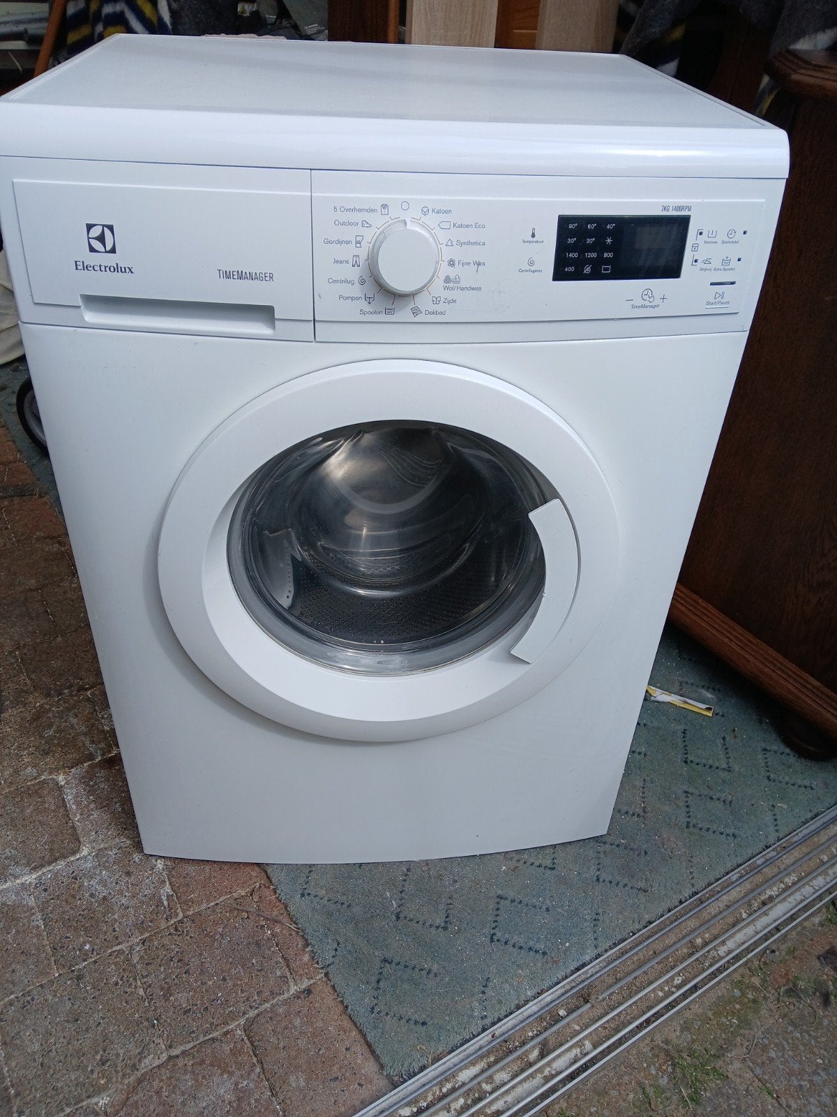 Electrolux TimeManager Wasmachine 7kg 1400RPM, Ophalen, Gebruikt, Handwasprogramma, Voorlader