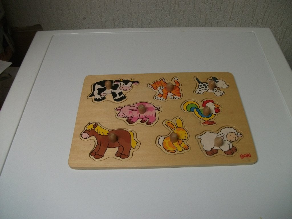 Puzzel Goki dieren 8 delig, Ophalen of Verzenden, Gebruikt