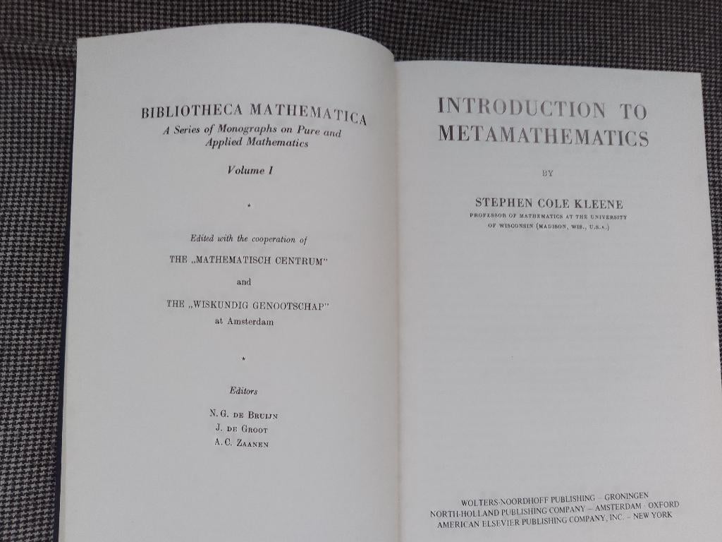 Introduction to Metamathematics, Ophalen of Verzenden, Beta, Zo goed als nieuw, WO