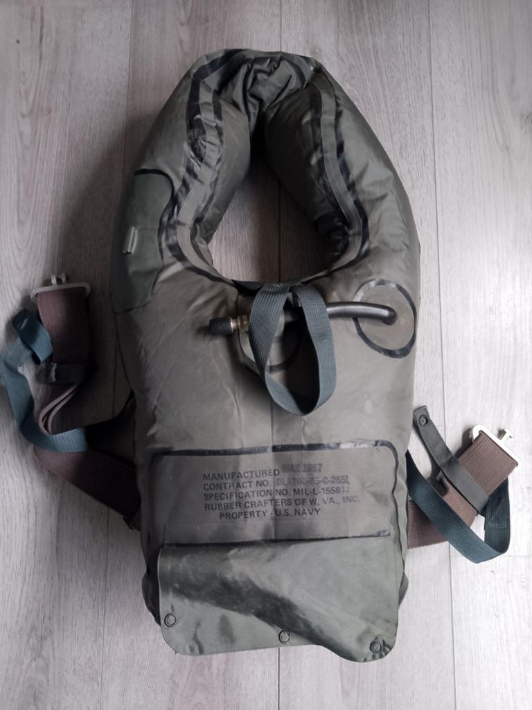 ORIGINELE US NAVY Life jacket - Vintage militair item, Verzamelen, Ophalen of Verzenden, Marine, Amerika, Overige typen
