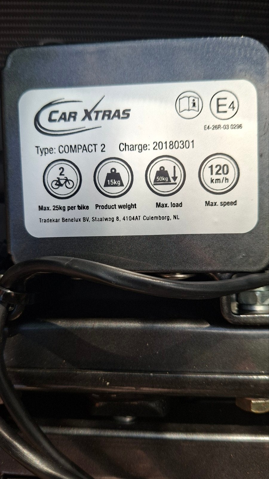 Car Xtras Compact 2 Trekhaakdrager voor 2 fietsen
