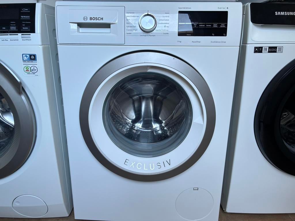 Zo goed als Nieuw Luxe Bosch Serie6 EcoSilence Drive 9Kg, Witgoed en Apparatuur, Bosch, 1200 tot 1600 toeren, 8 tot 10 kg, Ophalen of Verzenden