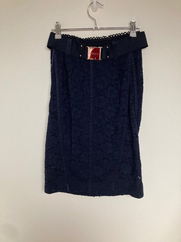 High Tech (High Use) donkerblauwe kokerrok kant maat 34/36, Kleding | Dames, Via Coriano 58/90, Rimini, Interfashion SpA, Ophalen of Verzenden