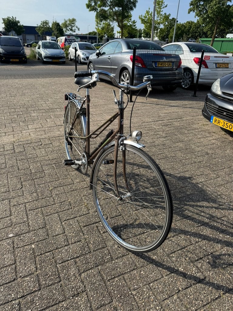 Oldtimer fiets Peugeot, Gebruikt, Velgrem, Versnellingen, 56 cm of meer