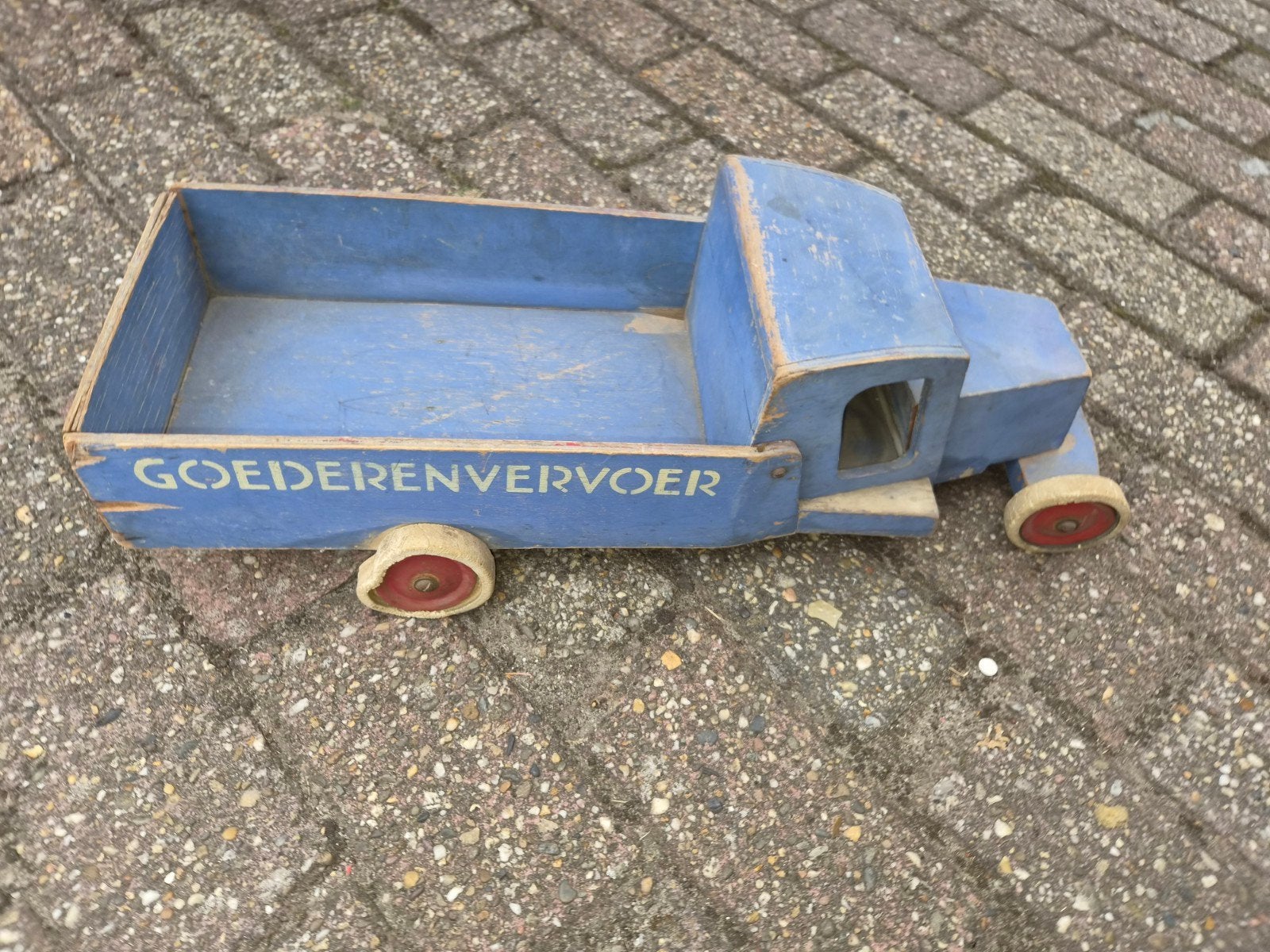 Vintage Speelgoedvrachtwagen "Goederenvervoer" Ko, Ophalen of Verzenden