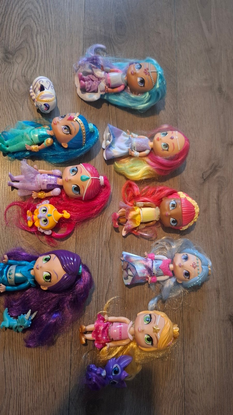 Shimmer en Shine poppetjes speelset met accessoires, Kinderen en Baby's, Speelgoed | Poppen, Gebruikt, Overige typen, Ophalen of Verzenden
