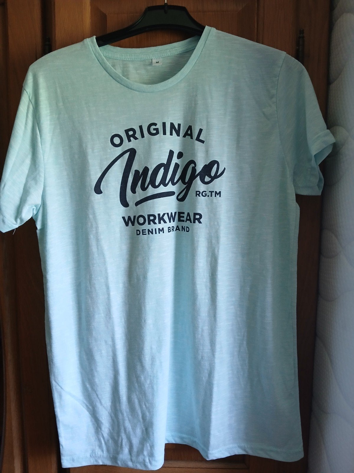 Een leuk en mooi herenshirt in maat M., Kleding | Heren, T-shirts, Ophalen, Maat 48/50 (M), Zo goed als nieuw, Groen