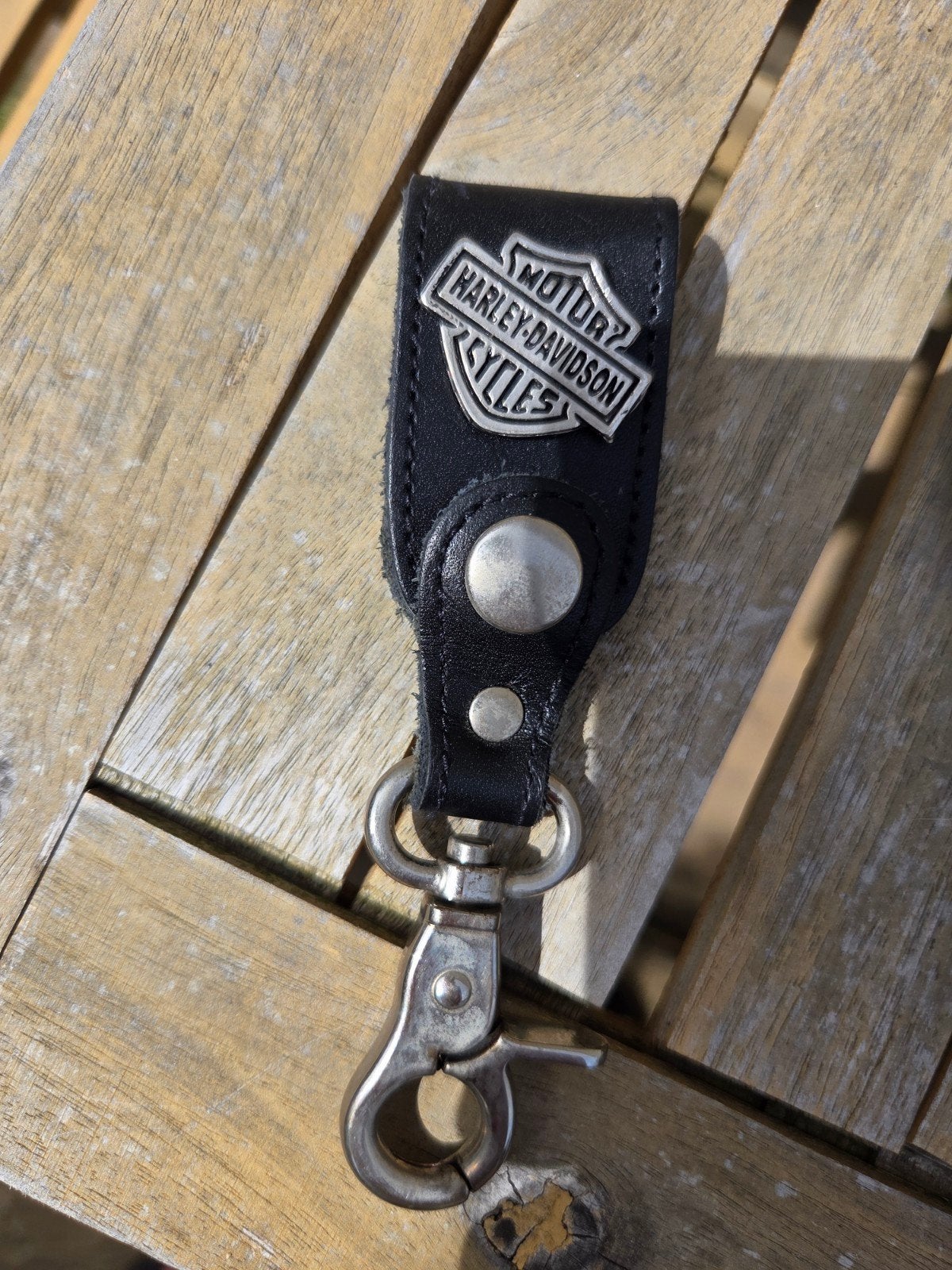 Harley-Davidson Sleutelhanger met Metalen Medaillon, Ophalen of Verzenden, Gebruikt, Merk